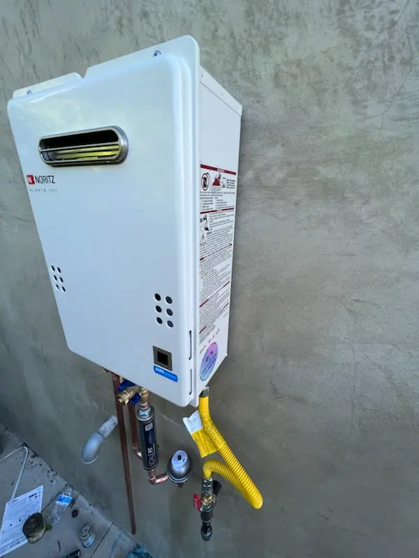 Tankless water heater installation for Loudoun Valley Estates homes